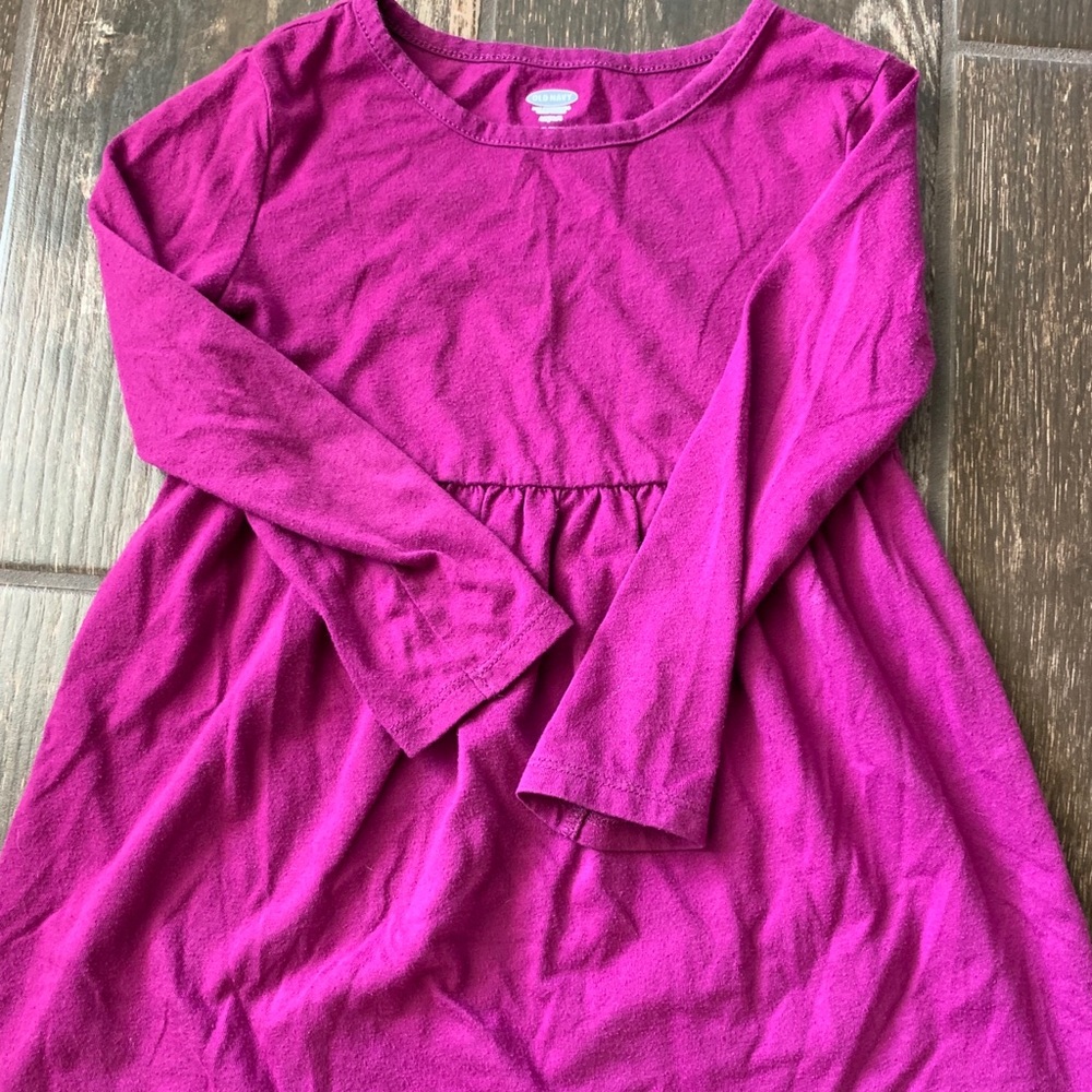 Girls cotton long sleeve dress